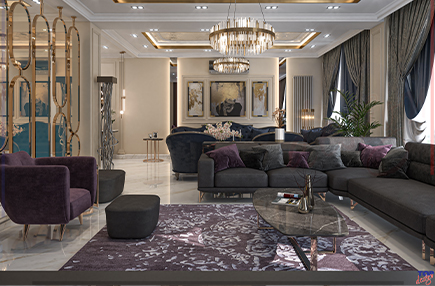 modern home design with neutral tones and marble surfaces design