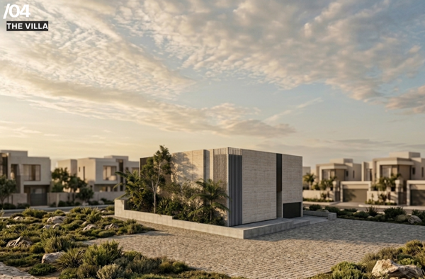 contemporary space planning with earthy tones and natural stone design