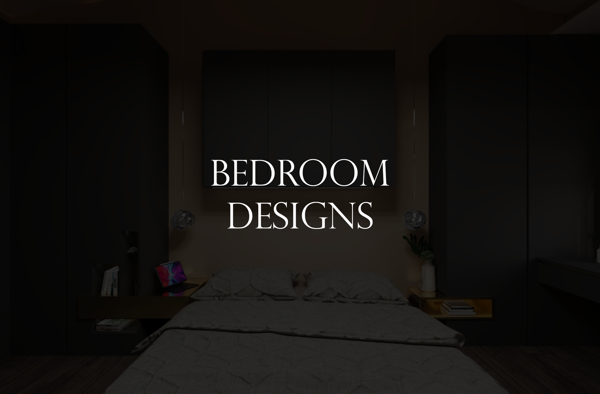 modern master bedroom with neutral tones and marble surfaces design
