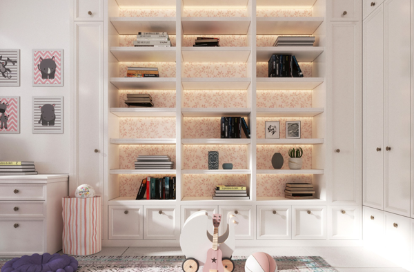 modern home design with neutral tones and marble surfaces design